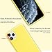 Orzero Liquid Silicone Gel Rubber Case Compatible for iPhone 11 Pro Max 2019, Full Body Shock Absorbing Ultra Slim Protective (Baby Skin Touch) -Lemon Yellow