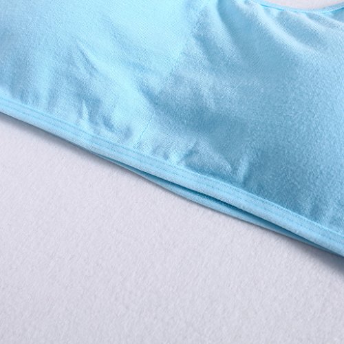 Soft Teenage Underwear Kids Sports Bra Thin Strap Bra with Chest Pad Kids Seamless Bralette Puberty Daily Wear Clothing2