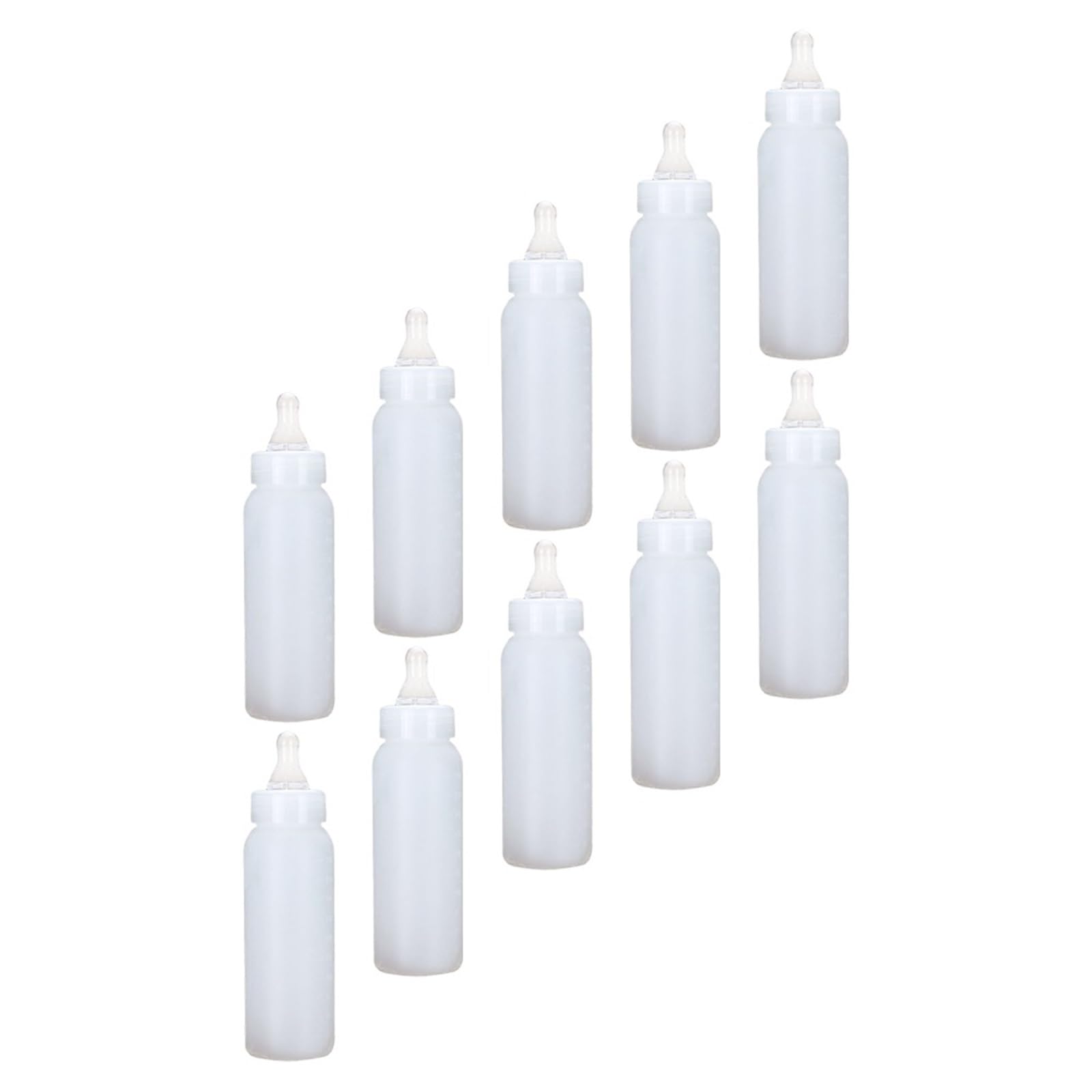 Biberon per agnelli 10 Pezzi di mangiatoia Portatile for suinetti, biberon for Allattamento for agnelli da 250 ml, for Piccoli Animali, Bianco for