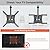 PUTORSEN Flip Down TV Mount, Manual Folding Ceiling TV Mount for Most 23'' to 55'' TVs, Height Adjustable Drop Down TV Mount for Flat & Pitched Roof, Swivel, Max Load 44lbs, Max VESA 400x400, Black