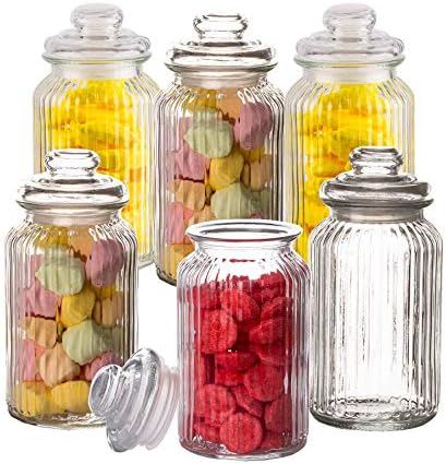 2x Transparente Bonbongläser 550ml - Luftdicht Für Süßigkeiten & Vorräte