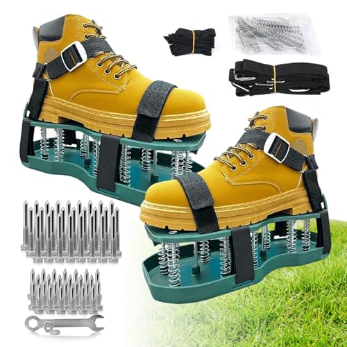 Cioquli Nagelschuhe, Rasenlüfter mit Klettverschluss...