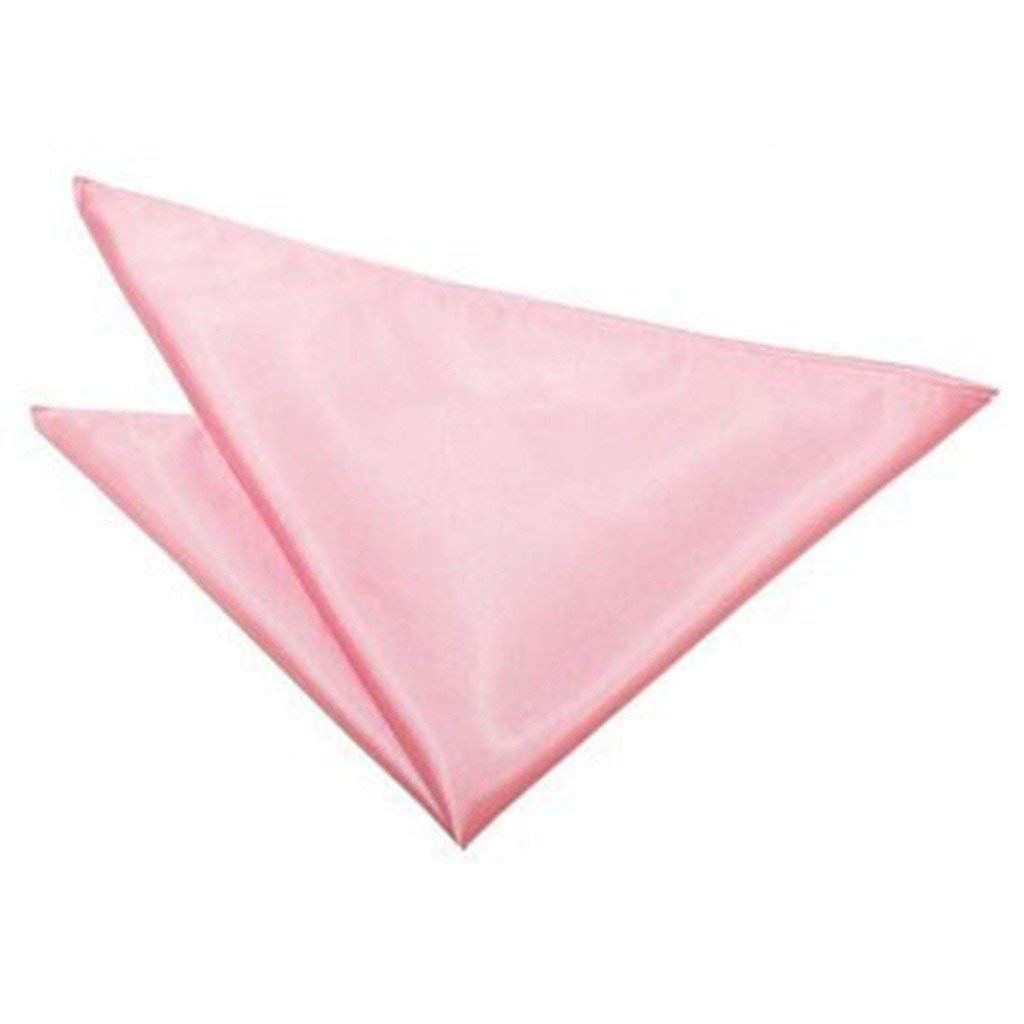 style along Pink Mens Solid Micro Fiber Silk Satin Pocket Square Wedding Handkerchiefs-picture-17