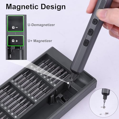 Mini Electric Screwdriver Set, 69 in 1 Small Electric Precision Screwdriver Set - image 8
