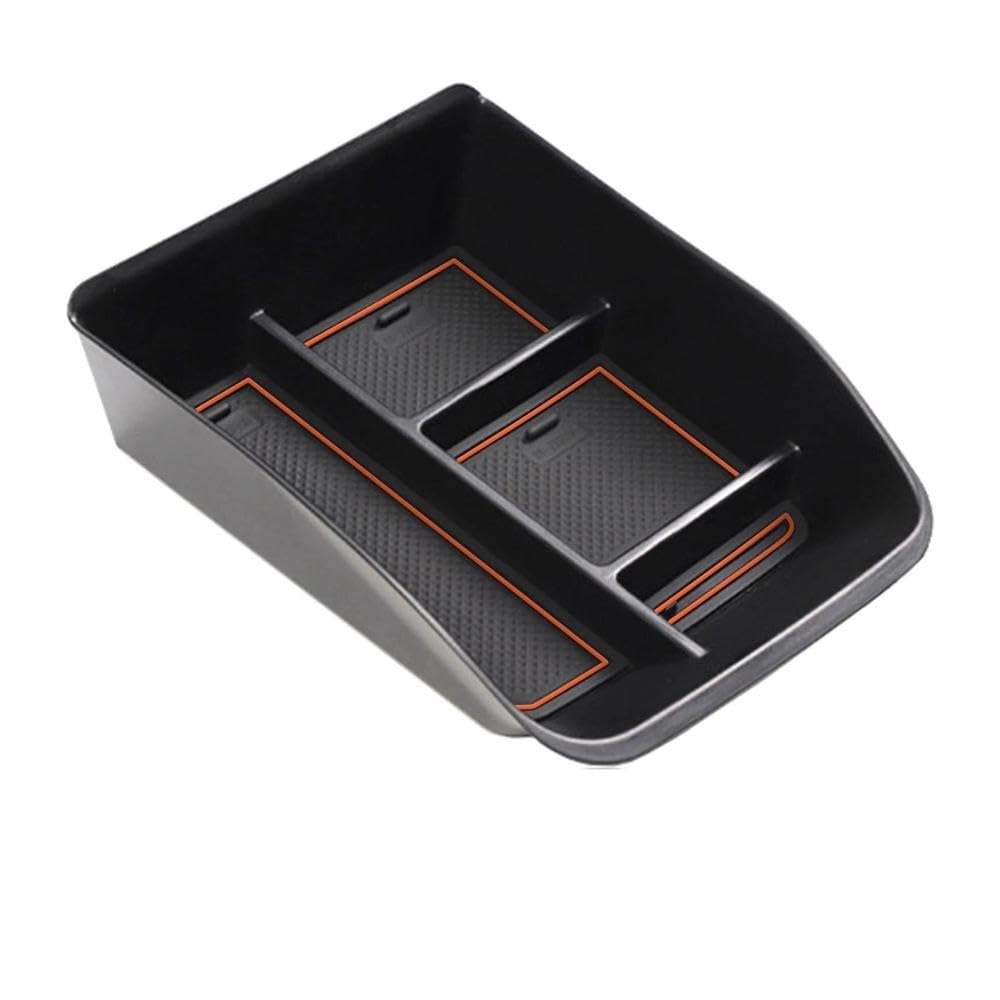 BERTDCX For Dacia Spring Electric 2022-2024 Car Armrest Box Storage Central Car Parts(Orange)