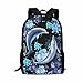 BYCHECAR Dolphin Flower Motif Sac À Dos Scolaire pour Garçon Filles Enfants Sac De Voyage Bookbag maternelle primaire Sac à Dos Fille Cartable Primaire College Sac à Dos