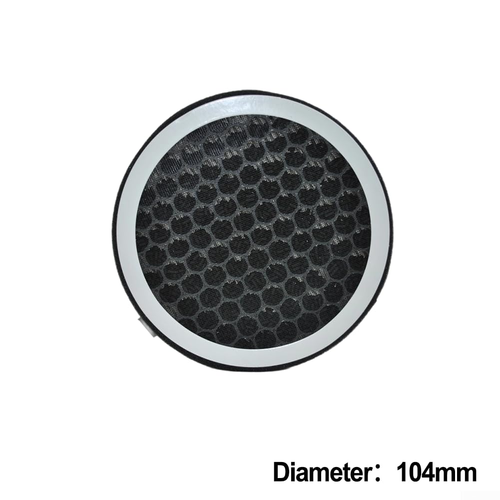 Aktivkohle-Luftfilter für PVC-Rohre, HEPA-Verbundfilterelement zur Rauch- und Staubentfernung, Luftauslasssieb für Frischluftsysteme (104 mm)