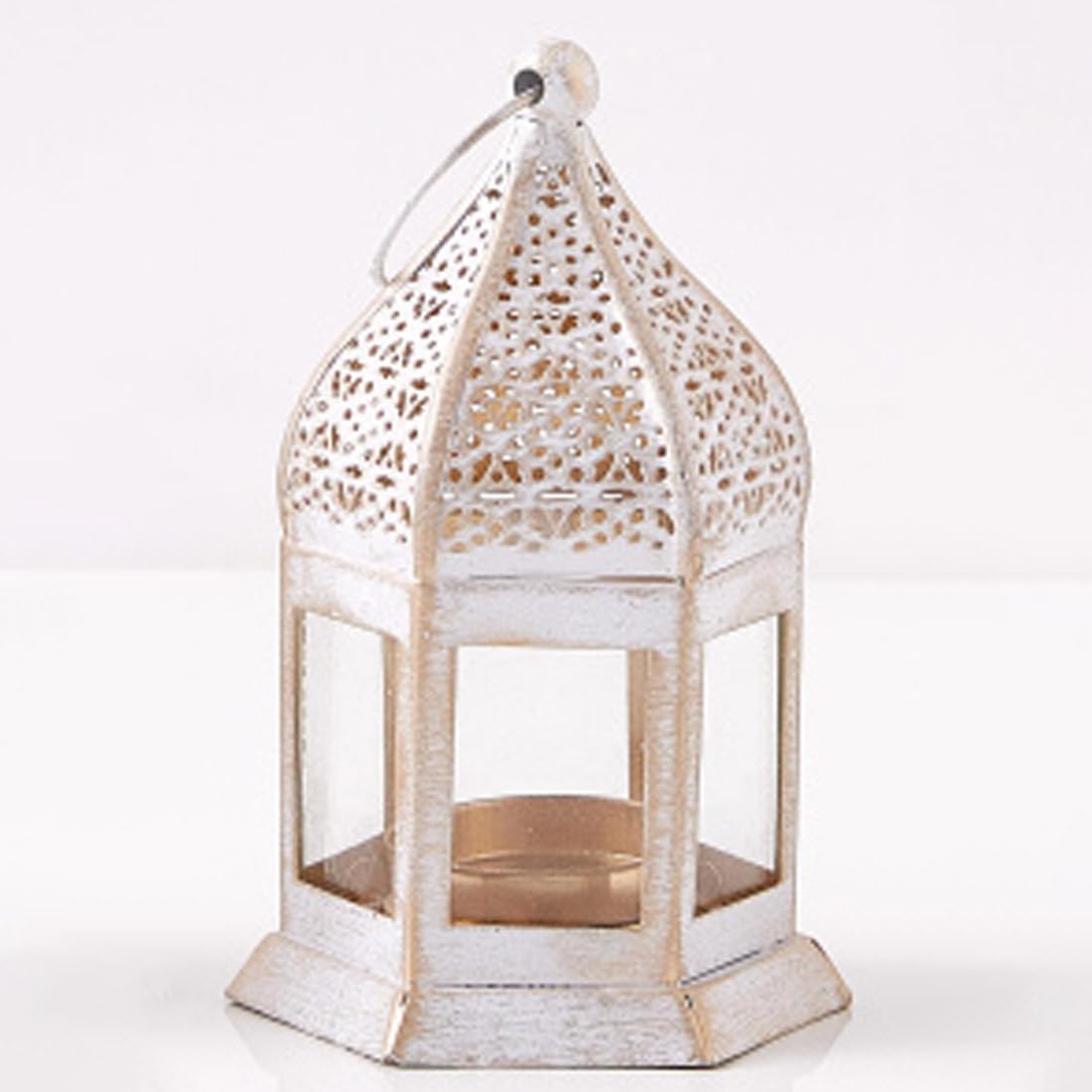 Marrakech Gadi - Juego de 3 farolillos orientales (12 cm, para exteriores, como decoración de balcón o interior como decoración de salón Ramadán)