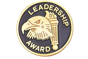 Leadership Award Lapel Pins for Student Appreciation and Recognition