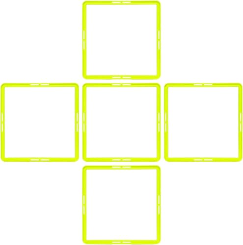 Anillos de entrenamiento de agilidad, anillos de agilidad cuadriláteros que mejoran la aceleración 5 piezas para baloncesto y fútbol