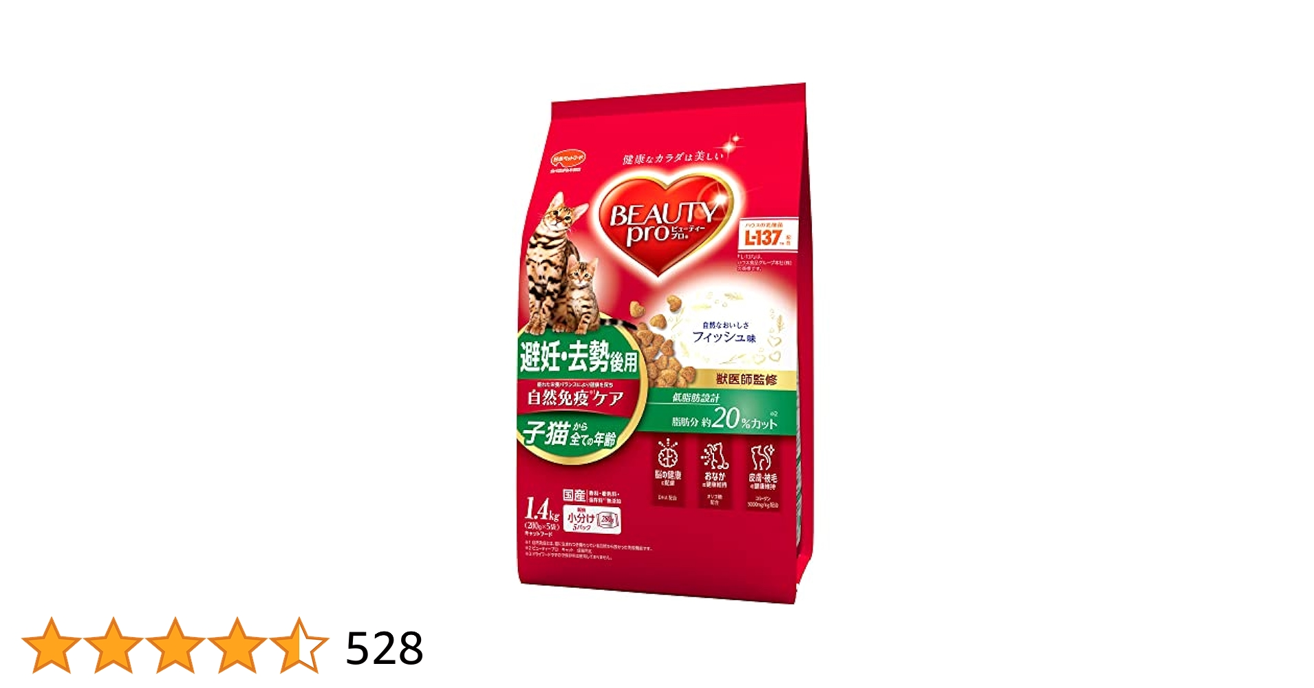 BEAUTY pro ビューティープロ　避妊・去勢後用1.4kg✖︎8袋セット Amazon.co.jp: ビューティープロ キャットフード キャット 避妊