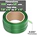 Heavy Duty Packaging Strapping Banding Roll - Green Polyester PET Industrial-Grade, 1000' x 5/8