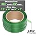 Heavy Duty Packaging Strapping Banding Roll - Green Polyester PET Industrial-Grade, 1000' x 5/8" x 0.035" Pallet Strap Coil - 1400 lbs Break Strength, Rust-Resistant with Self Dispensing Box Kit