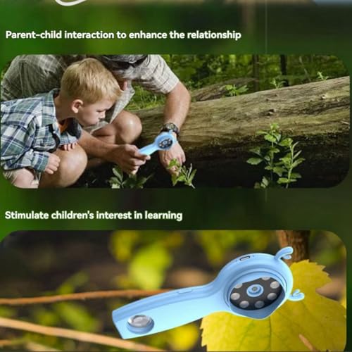 Microscope portable pour enfants double lentille le cadeau éducatif parfait