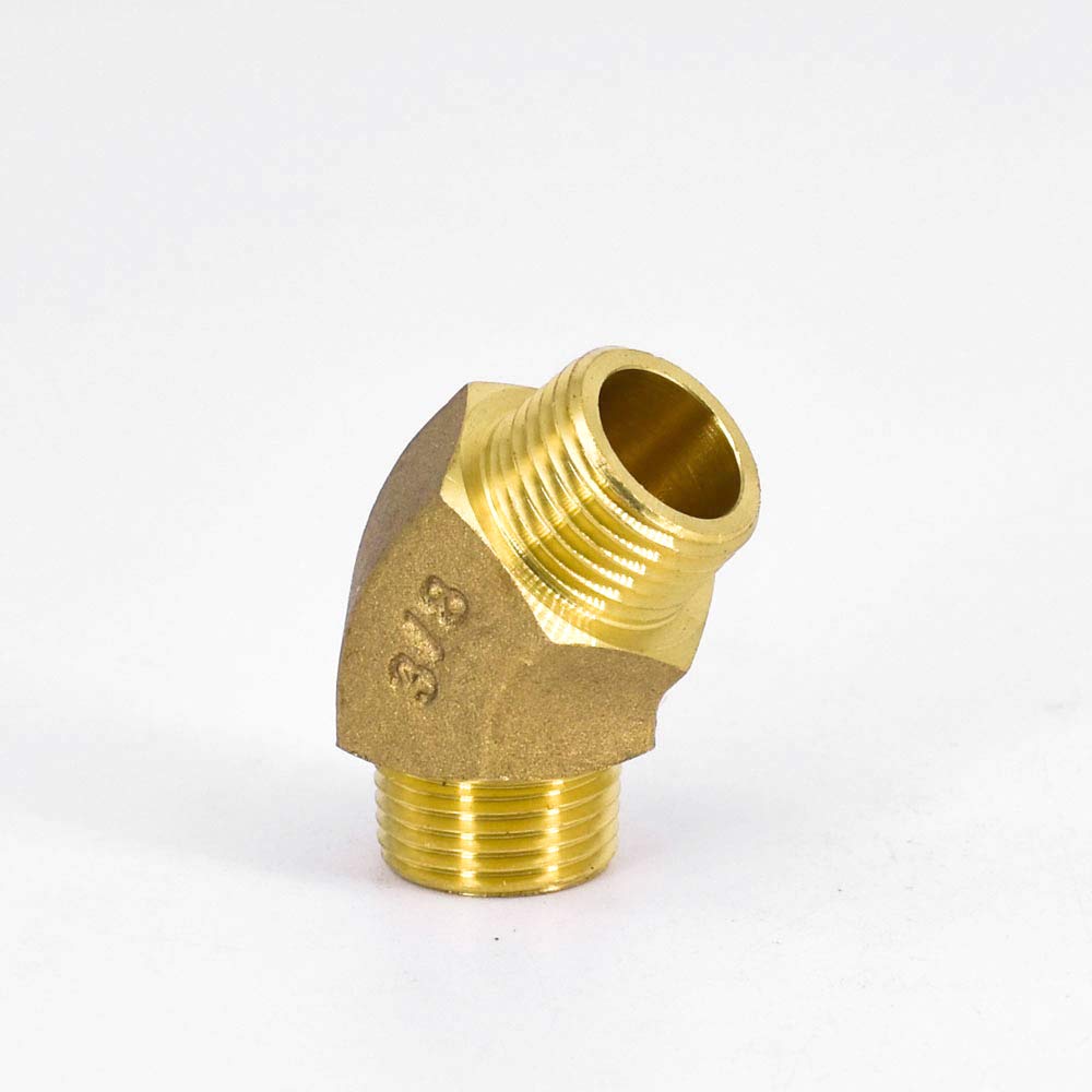 1/8" 1/4" 3/8" 1/2" 3/4" 1" 1-1/4" 1-1/2" 2" Male Female Brass 45 Degree Elbow Pipe Fitting Coupler Connector Water Gas Oil(Equal Female BSP,45 DEGRE Elbow_1-1/4")