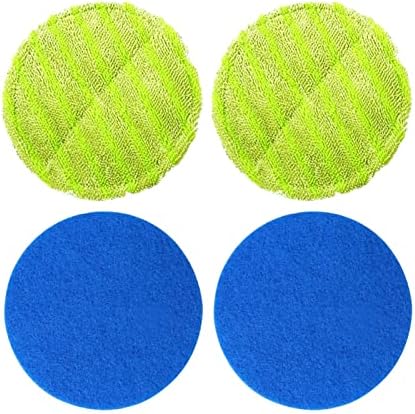 LTWHOME Microvezelpads, 16 cm, geschikt voor Hurricane Floating Mop 1 st. M30457 (6 stuks