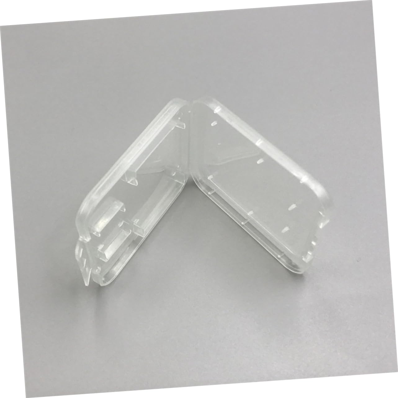 OSOLADY 20pcs Transparent Storage Case for and Memory Cards Plastic Organizers Lightweight and Portable Card Holders for Easy Access and