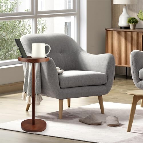 Mesa de bebida para espacios pequeños con soporte de pedestal redondo 5