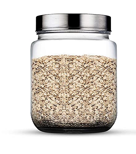 Image of Golden Bird International Airtight seal Glass Barrel Jar 2300 ML Classic Canister for Food and Household Storage jar set (3)