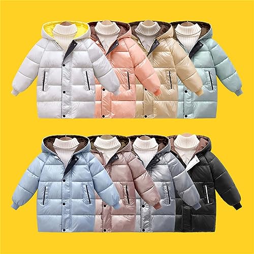 sfdgfhyf Toddler Long Sleeve Coat 3 to 8 Years Children's Boys Girls Autumn And Winter Long Hooded Warm Padded Coat4
