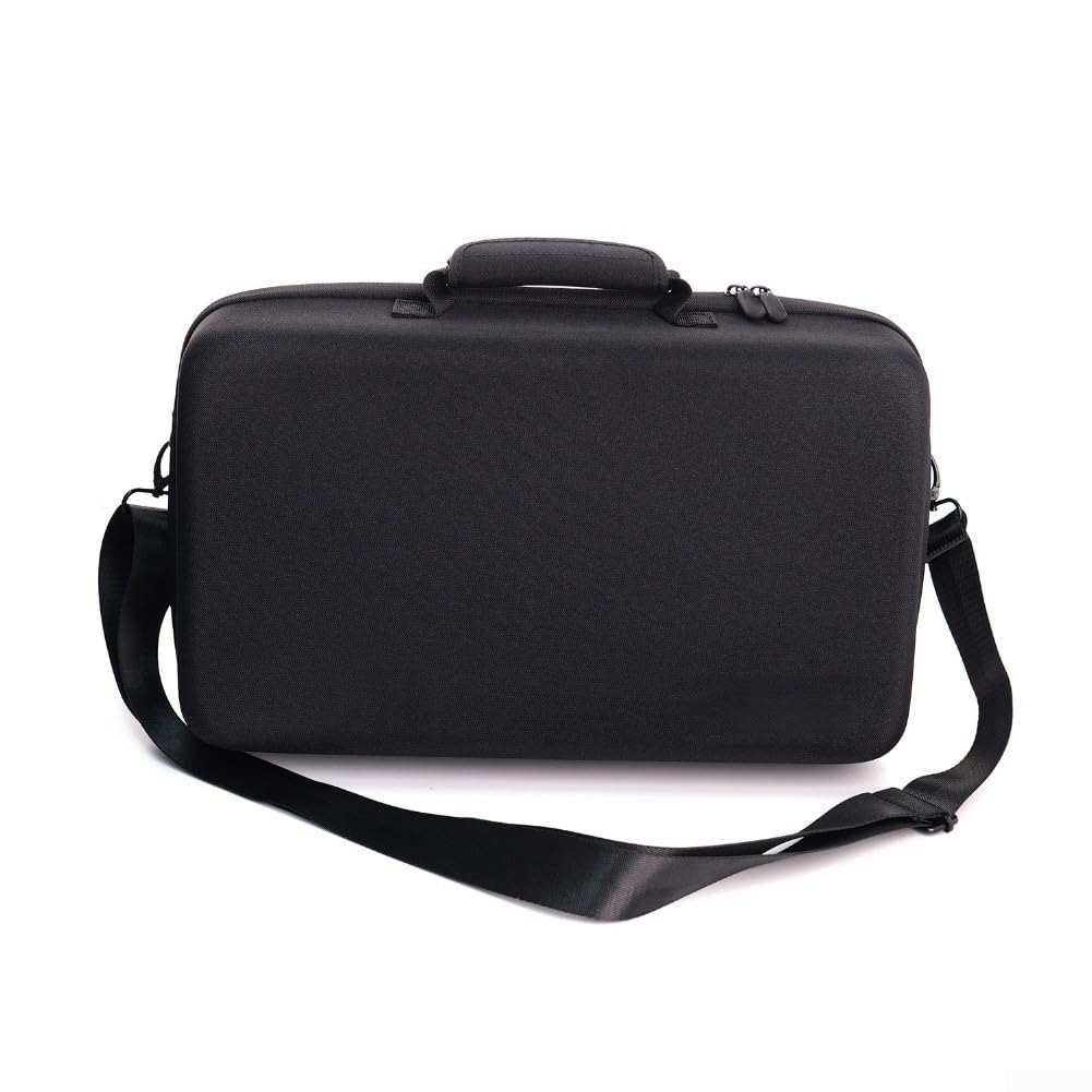 Custodia rigida in EVA per PS5 Pro e console sottili, custodia portatile multifunzione con cerniera di sicurezza, organizer protettivo da viaggio per accessori da gioco (grigio)