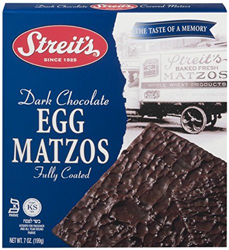 Streit's Matzo Dark Chocolate Egg Matzah - Kosher For Passover, 7.5 Oz Box (Single)