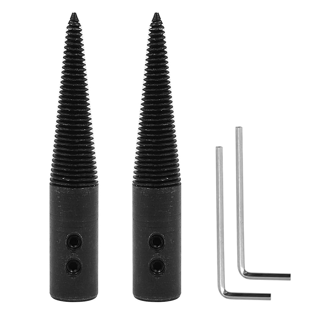 ieron Threaded Tapered Spindle Adapter,Threaded for Bench Grinder Buffing Polishing Wheel,Right and Left with a Wrench,8mm Arbor Hole