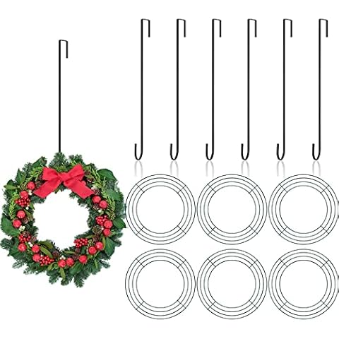Hotop 6 Wire Wreath Frames with Hooks Cover