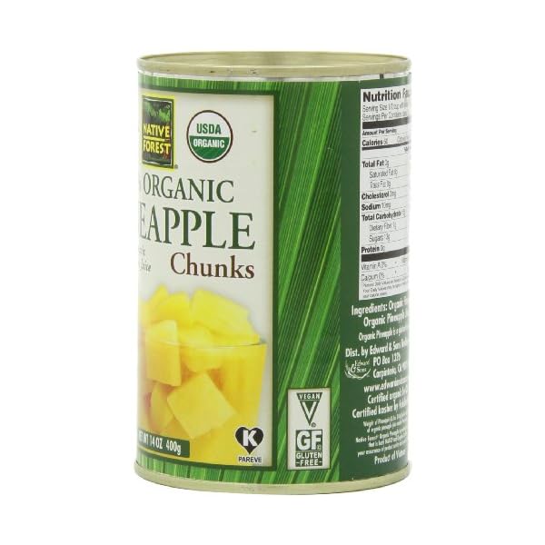 Native-Forest-Organic-Pineapple-Chunks-14-Ounce-Cans-Pack-of-6 Native Forest Organic Pineapple Chunks, 14 Ounce Cans (Pack of 6)