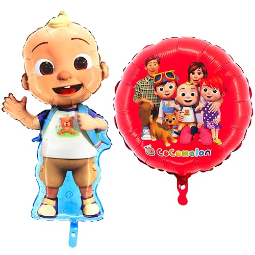 Toyland® Pack of 2 Cocomelon Balloons - Large Baby JJ Shaped Ball...