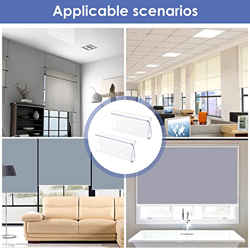 Grevosea 2 Pieces Roller Shades For Windows, Window Blinds Cordless Roller Blinds Shades R Type Lifting Clamp Pull Shade Grips For Roller Shades Window Blinds Rolling Curtain Accessories #TOP5