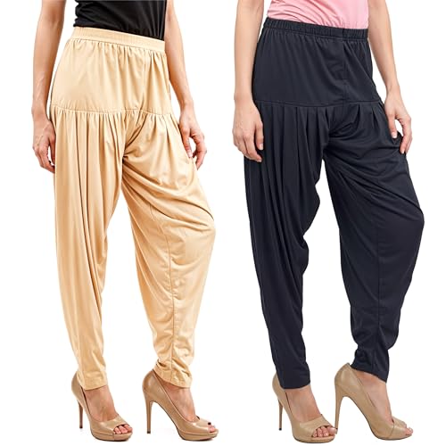 Image of Buy That Trendz Patiala Salwar for Women Relaxed Fit Viscose Patiyala Salwar Harem Bottom Pants