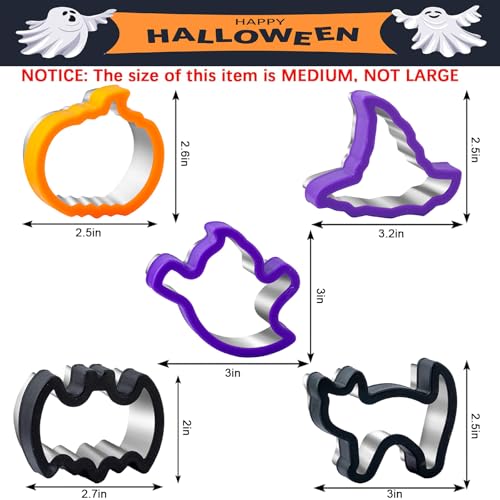 Nifogo HU-XI-201 Halloween Cookie Cutters 5 Pieces thumb #5
