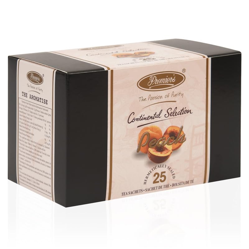 Té negro sabor durazno 25 saquitos