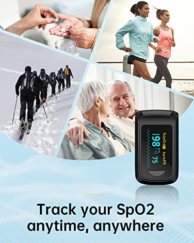 Healthtree JKS50B Fingertip Pulse Oximeter Blood Oxygen Monitor Pulse Ox thumb #7