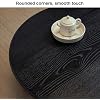 Side Tables Bedroom, Small End Tables for Small Spaces, Japanese Floor Low Table(Black,50 * 50 * 26cm)
