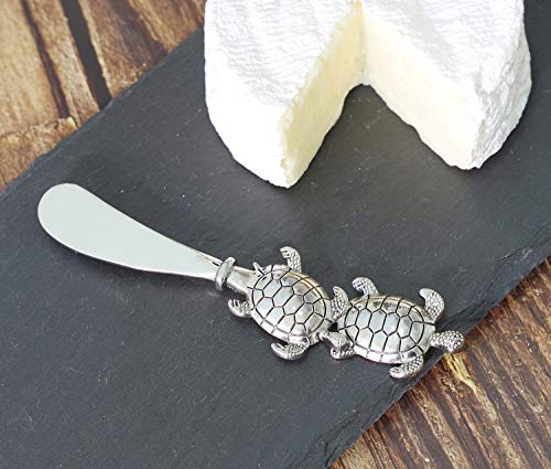 Wine Things 2-Piece Zinc Alloy Cheese Spreader/Butter Knife (Turtles) #TOP3