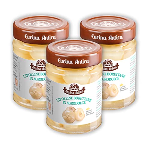Cucina Antica - Cebollas Agridulces - 3 Botes de 240 g