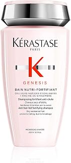 KERASTASE Genesis - Bain Nutri-Fortifiant - Shampoing Anti-Chute - -92 % de Chute de Cheveux due à la Casse au Brossage* - Edelweiss & Racine de Gingembre - Cheveux Secs & Abîmés - 250 ml