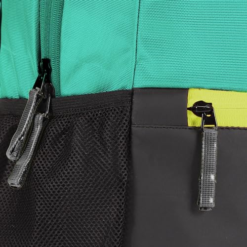 Image of DIVULGE Coral 24 Liters Large Grey Casual Backpack with Laptop sleeve, Front Pocket and Water Bottle Pouch (turquoise)