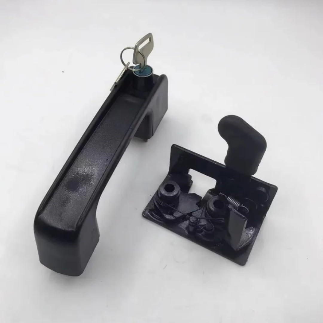 Door Lock Excavator Cab Block Outer Puller Assembly, Compatible with Foton Lovol FR65 80, Replacement Part (Locking Block)