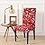 Ogrmar 4PCS Stretch Removable Washable Dining Room Chair Protector Slipcovers Christmas Decoration/Home Decor Dining Room Seat Cover