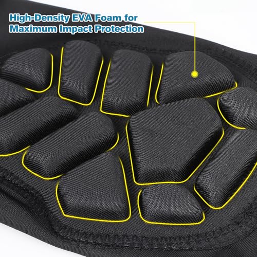 DGQY High-Density EVA Foam Padded Knee Calf Pads -Gym Knee Protectors, Non-Slip Sports Knee Guards for Running, Basketball, Fitness, and Workout for Men Women