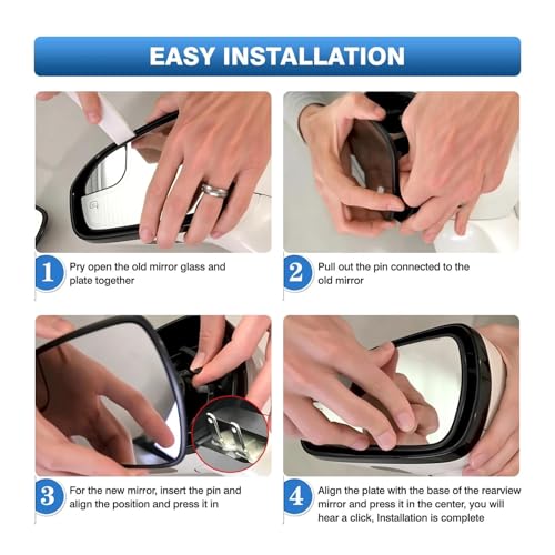 Miroir recul Ford Fusion 2013-2020 solution contre les angles morts au parking - 6
