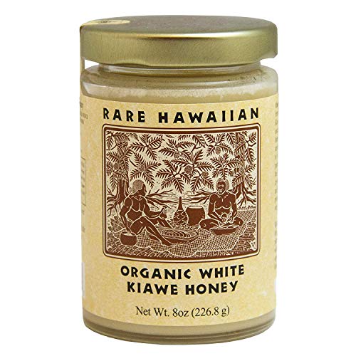 Miel Blanca Kiawe Orgánica Rara de Hawái 8 oz