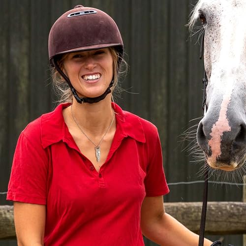 AILIN Custom Horse Necklace For Women Sterling Silver 925/Brass Personalized Horse Head Silhouette Photo Necklace For Her Horses Jewelry Birthday Christmas Gifts 6