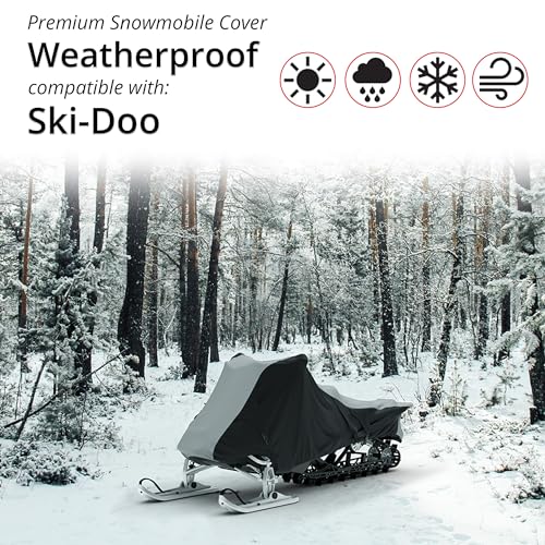 CarCovers Weatherproof Snowmobile Cover & Warranty Compatible with Ski-doo 2019 Renegade X-rs 850 E-tec - Access Panels, Storage Bag, Snowmobile Gear, Protection Accessories