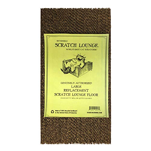 Scratch Lounge Floor Refill, Large - World's Best Cat Scratcher - Corrugated Cardboard