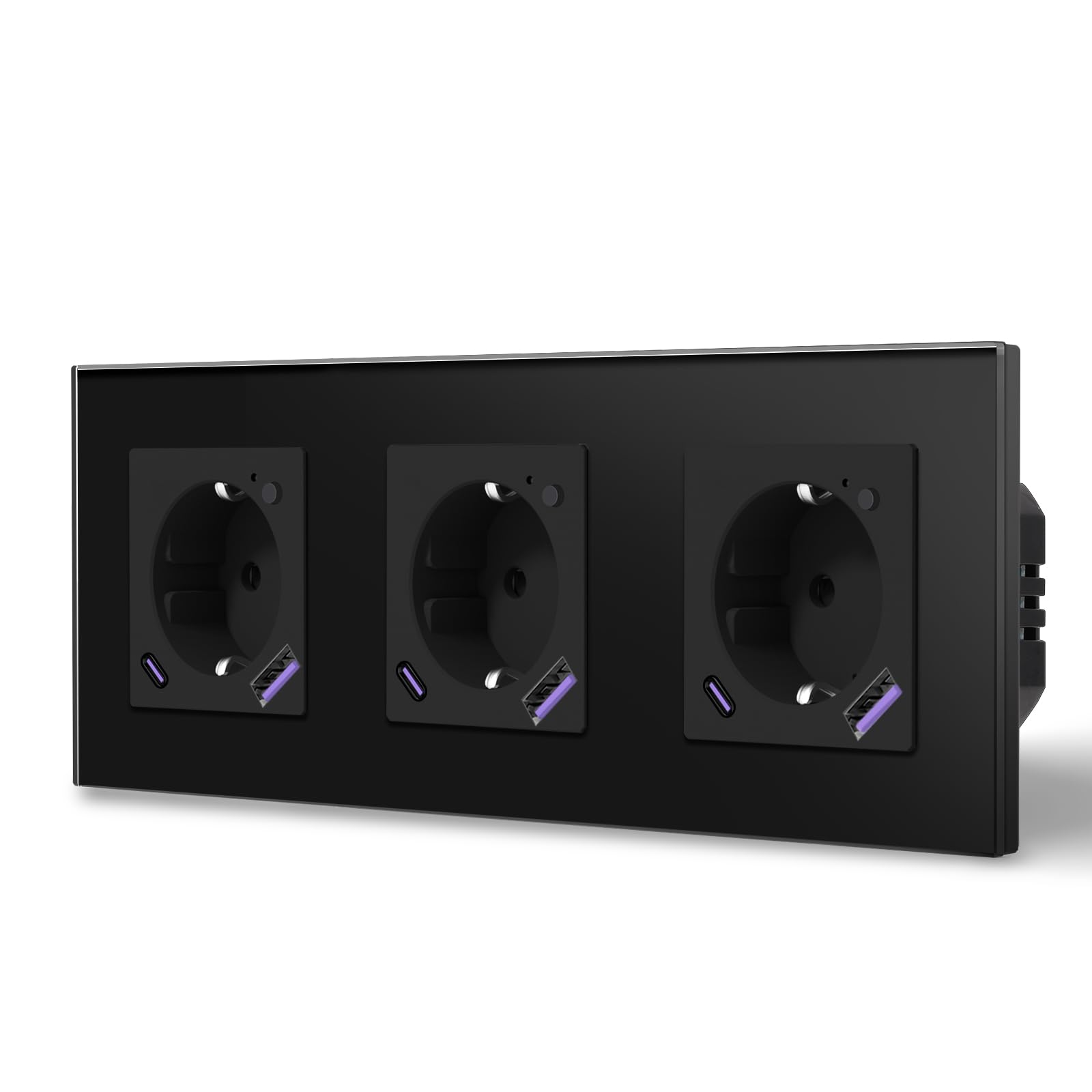 BSEED Enchufe Inteligente con 20W USB y Tipo C,Mate Enchufe Pared Wifi con Medidor Consumo,Control Remoto por APP & Voz,Requiere Cable Neutro,1 Enchufe,Blanco 86mm — view 147