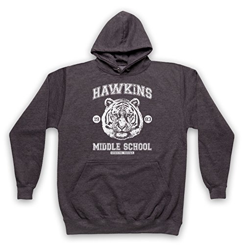 Sweat a Capuche Hawkins imprimé premium pour Adulte Amateur de TV